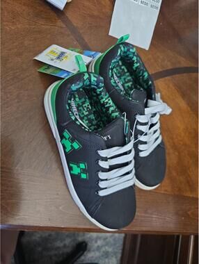 Size 3 brand new minecraft, tennis shoes, item 24 bin 3